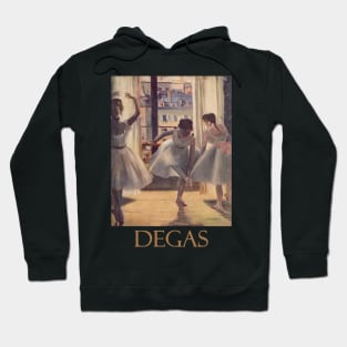 Three Dancers in an Exercise Hall by Edgar Degas Hoodie